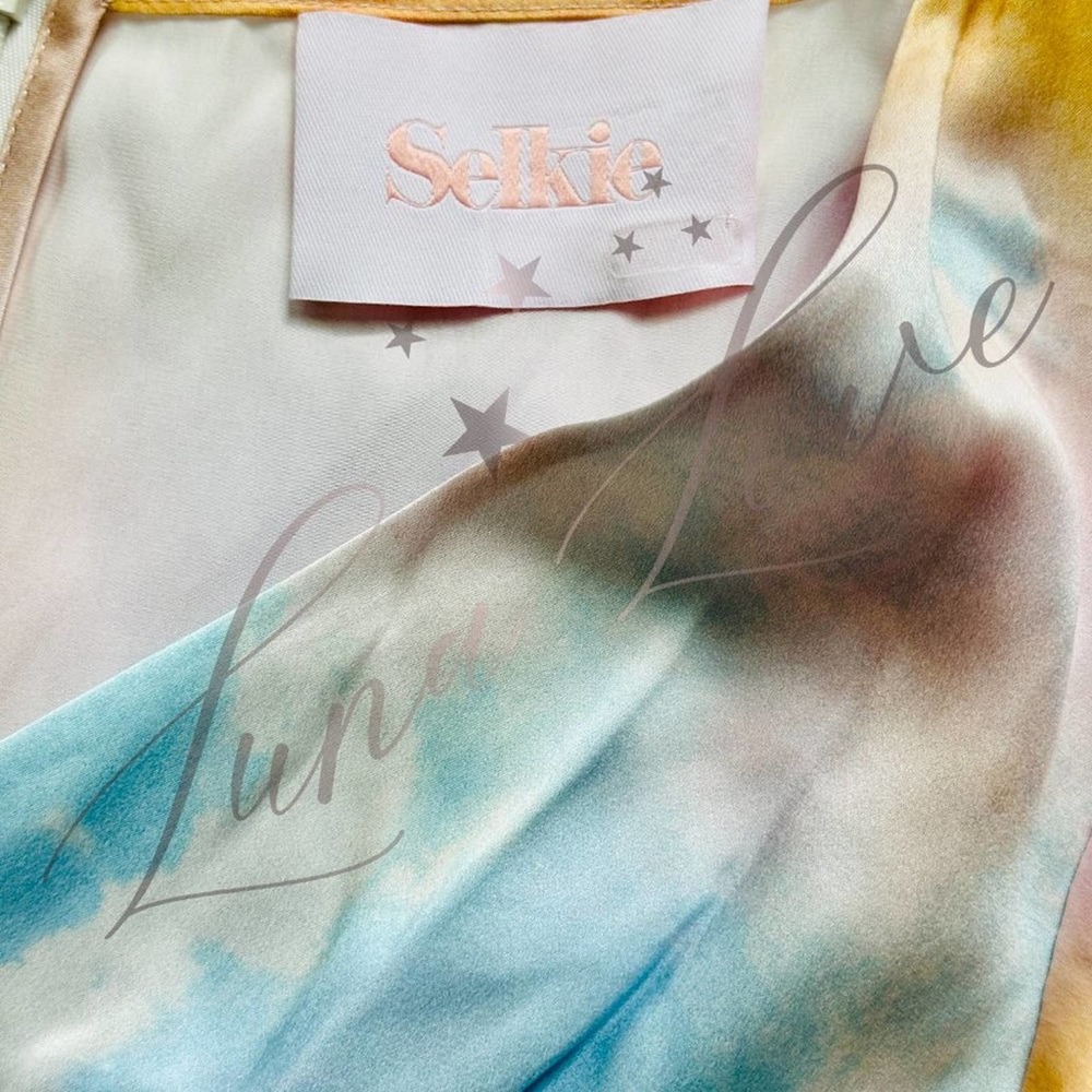 SELKIE The Dopamine Flutter Rainbow Slip Dress (size XS & S) - Picture 6 of 11